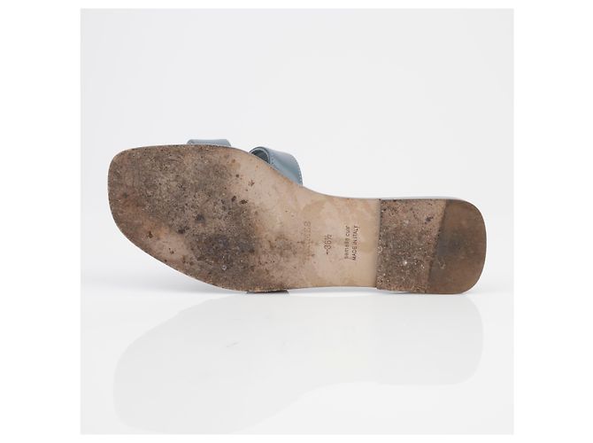 Sandali Hermès Oran in pelle marrone - vista 7
