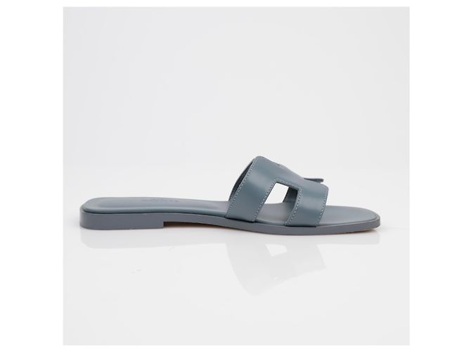 Sandali Hermès Oran in pelle marrone - vista 8