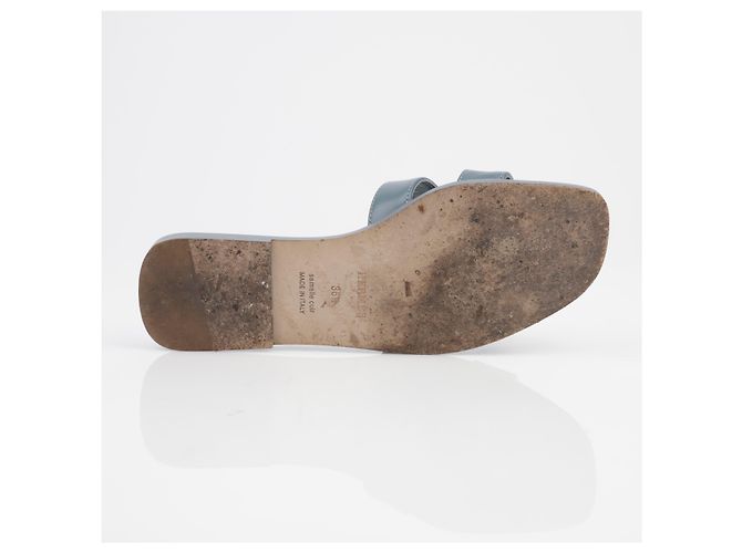Sandali Hermès Oran in pelle marrone - vista 9
