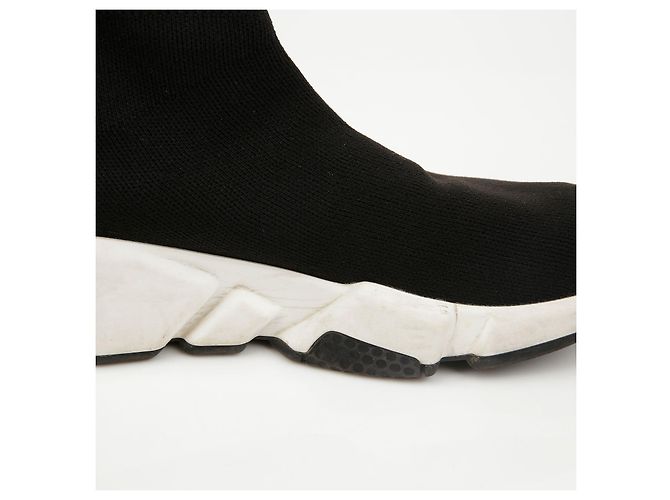 Balenciaga Sneakers Speed Runner Black White - vista 10