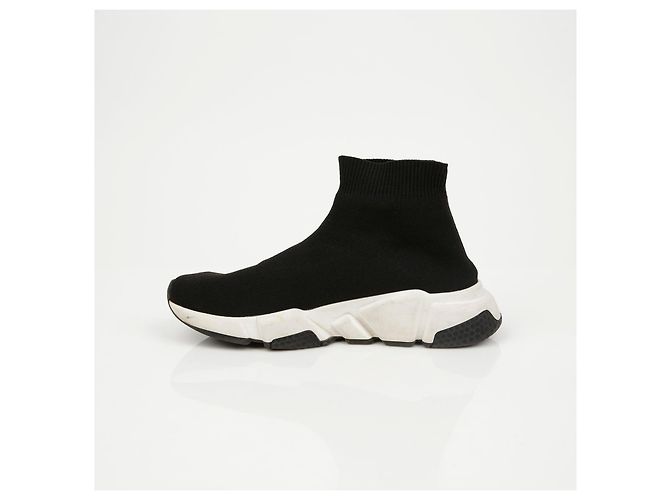 Balenciaga Sneakers Speed Runner Black White - vista 11