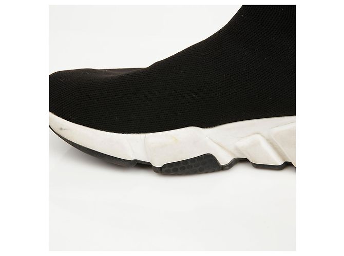 Balenciaga Sneakers Speed Runner Black White - vista 12