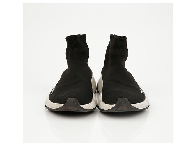 Balenciaga Sneakers Speed Runner Black White - vista 4