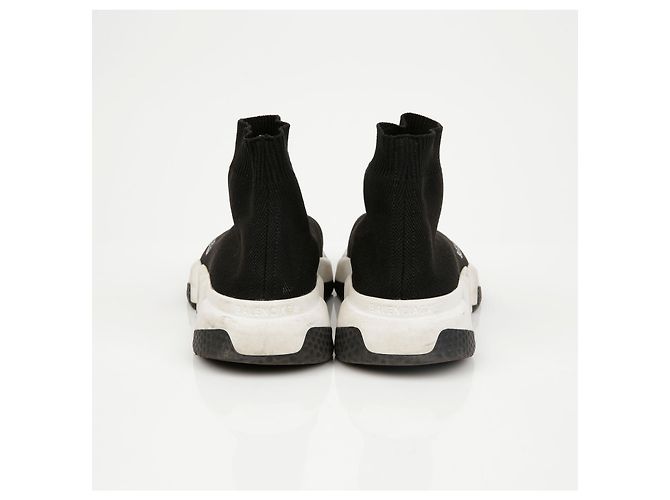 Balenciaga Sneakers Speed Runner Black White - vista 8