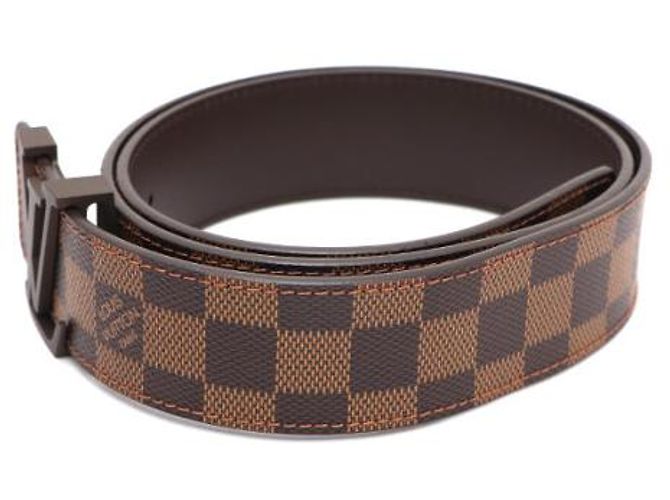 Louis Vuitton Cintura da uomo Damier Ebene LV Initials - vista 10