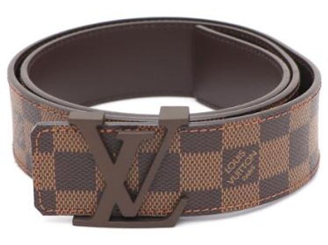 Louis Vuitton Cintura da uomo Damier Ebene LV Initials - vista 8