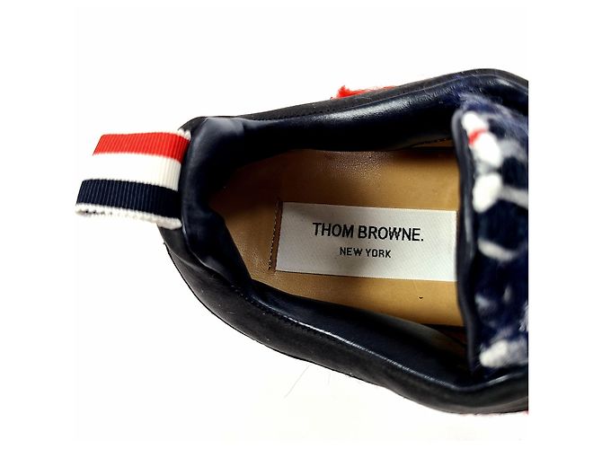 Thom Browne Sneakers in tweed scozzese da donna - vista 6