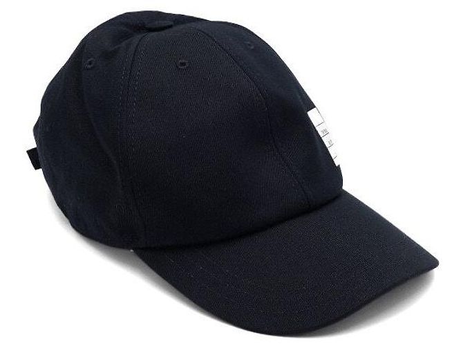 Thom Browne Cappellino da baseball in cotone con patch logo Navy - vista 2