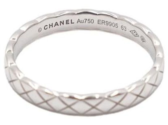 Chanel Mini Quilted COCO CRUSH Ring aus Weißgold Größe - Ansicht 3