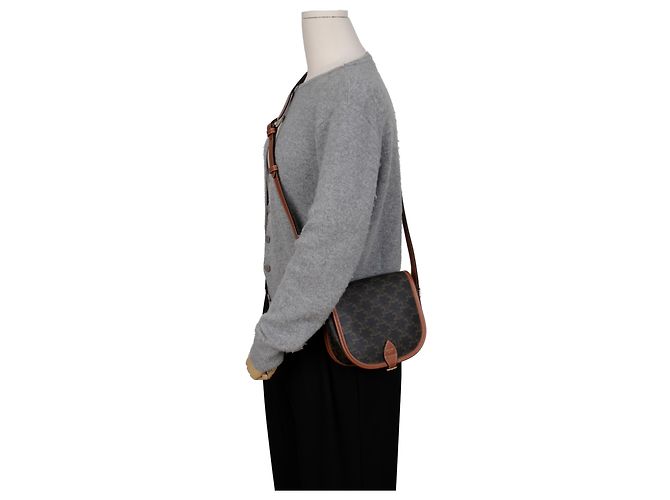 Céline Triope Canvas Medium Polka Dot Bag Tan - Ansicht 10