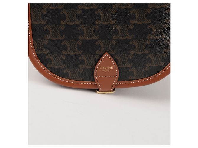 Céline Triope Canvas Medium Polka Dot Bag Tan - Ansicht 2