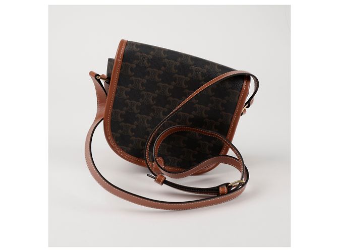 Céline Triope Canvas Medium Polka Dot Bag Tan - Ansicht 4