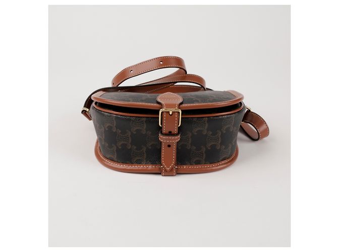 Céline Triope Canvas Medium Polka Dot Bag Tan - Ansicht 6