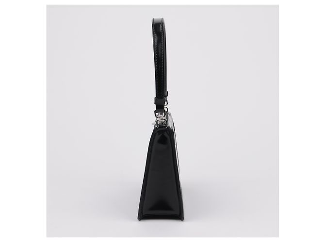 Prada Brushed Mini Bag mit Dreieckslogo Schwarz - Ansicht 5