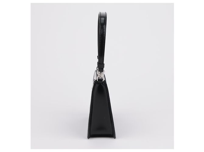 Prada Brushed Mini Bag mit Dreieckslogo Schwarz - Ansicht 6