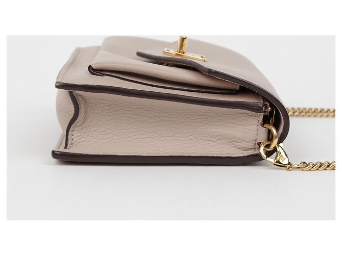 Louis Vuitton Borsetta a Tracolla in Pelle con Catena da Donna Grigio - vista 10
