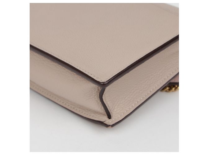 Louis Vuitton Borsetta a Tracolla in Pelle con Catena da Donna Grigio - vista 12