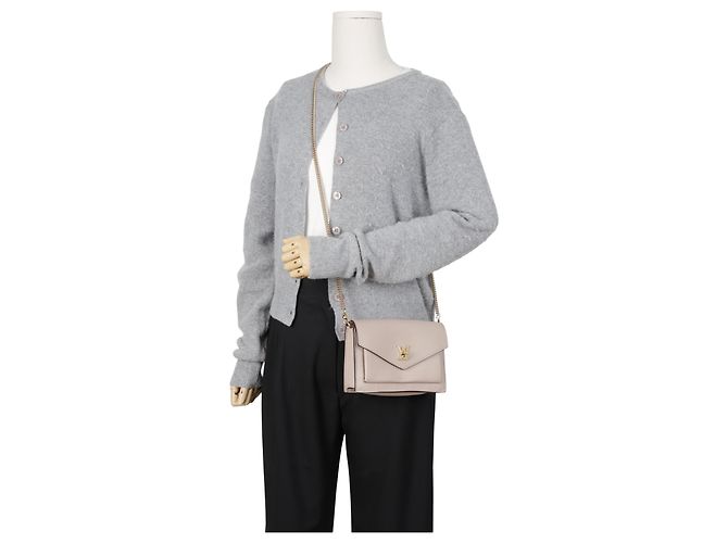 Louis Vuitton Borsetta a Tracolla in Pelle con Catena da Donna Grigio - vista 20