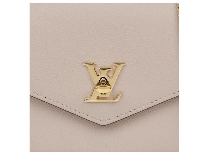 Louis Vuitton Borsetta a Tracolla in Pelle con Catena da Donna Grigio - vista 3