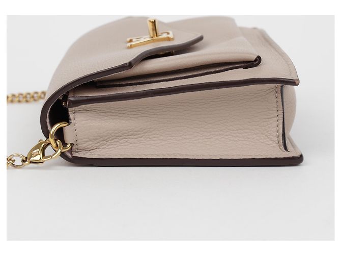 Louis Vuitton Borsetta a Tracolla in Pelle con Catena da Donna Grigio - vista 6