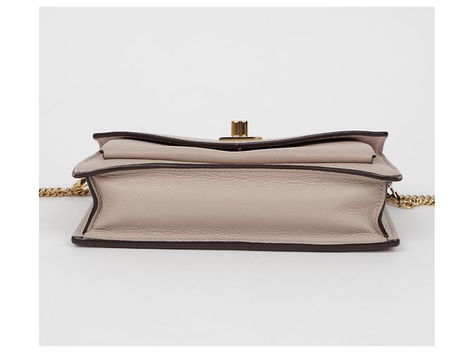 Louis Vuitton Borsetta a Tracolla in Pelle con Catena da Donna Grigio - vista 8