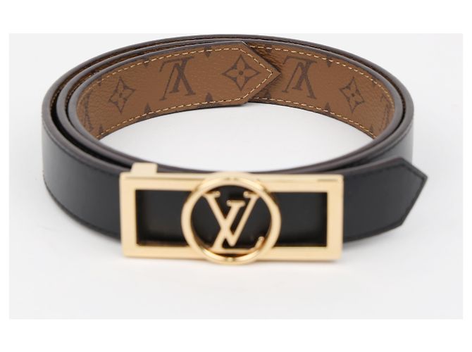 Louis Vuitton Cintura reversibile Dolphin in Monogram Reverse Canvas - vista 4