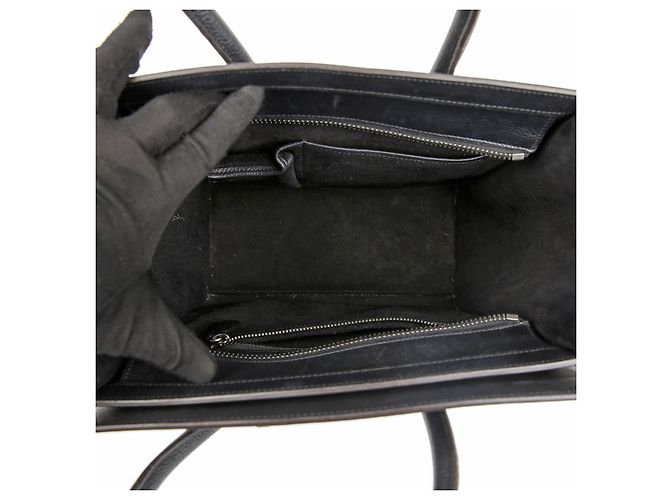 Céline Micro Luggage Tote Bag Schwarz - Ansicht 10