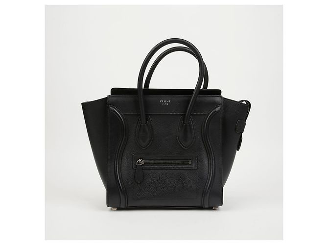 Céline Micro Luggage Tote Bag Schwarz - Ansicht 2
