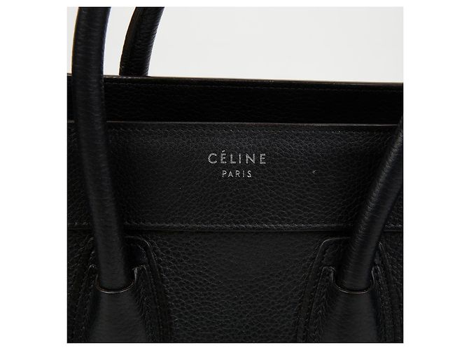 Céline Micro Luggage Tote Bag Schwarz - Ansicht 3