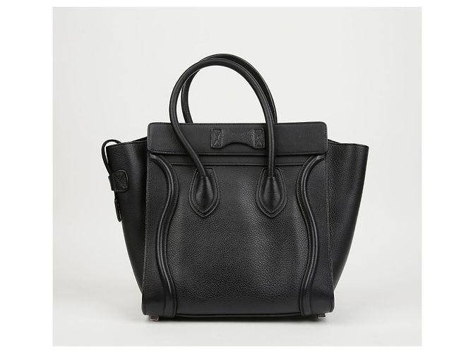 Céline Micro Luggage Tote Bag Schwarz - Ansicht 5