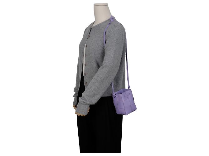 Bottega Veneta Mini Borsa Bucket a Spalla e Tracolla - vista 8