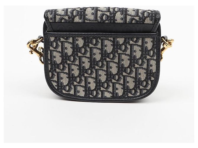 Dior Small Oblique Jacquard Bobby Shoulder and Crossbody Bag Navy - view 4