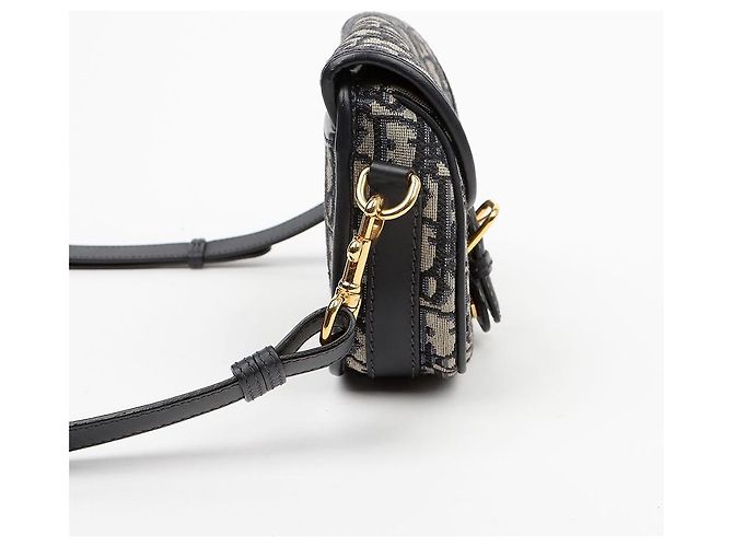 Dior Small Oblique Jacquard Bobby Shoulder and Crossbody Bag Navy - view 5