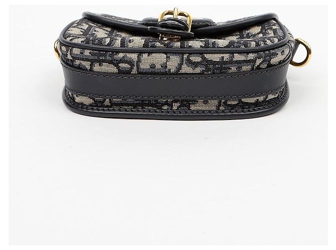 Dior Small Oblique Jacquard Bobby Shoulder and Crossbody Bag Navy - view 6