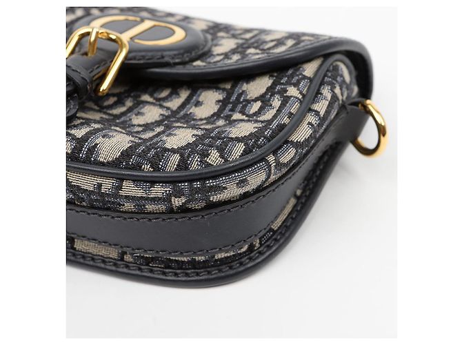 Dior Small Oblique Jacquard Bobby Shoulder and Crossbody Bag Navy - view 7