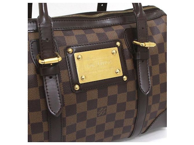 Louis Vuitton Borsa Tote Berkeley in Canvas Damier Ebène - vista 7