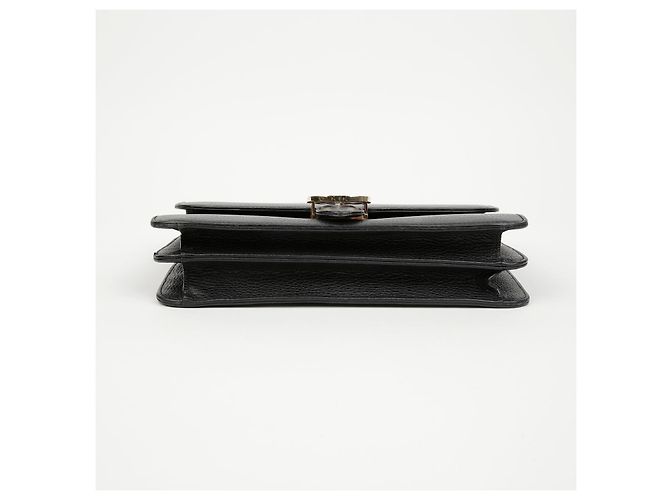 Gucci Borsa a tracolla con catena media Interlocking Nera - vista 7