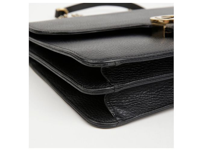Gucci Borsa a tracolla con catena media Interlocking Nera - vista 8