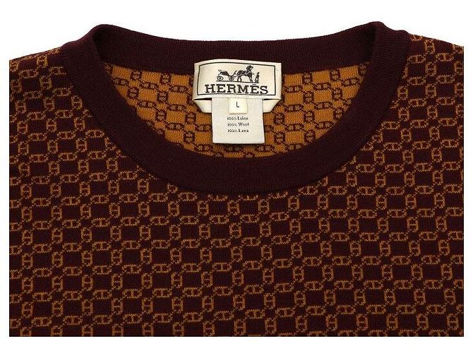 Hermès Strickpullover für Herren Lana Wool Chandal Logo Multi Pattern - Ansicht 5