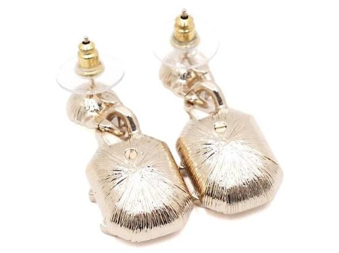 Chanel Orecchini CC placcati oro con cristalli da donna Cruise Season - vista 4