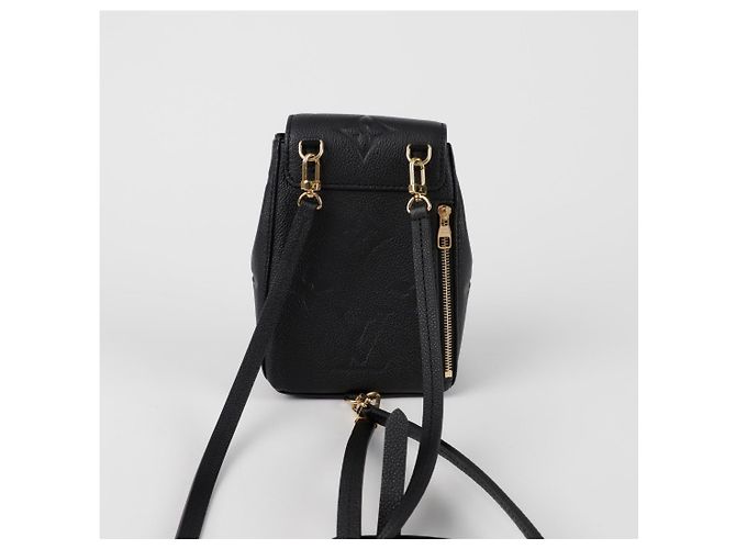 Louis Vuitton Tiny Backpack Zaino in pelle marrone - vista 3