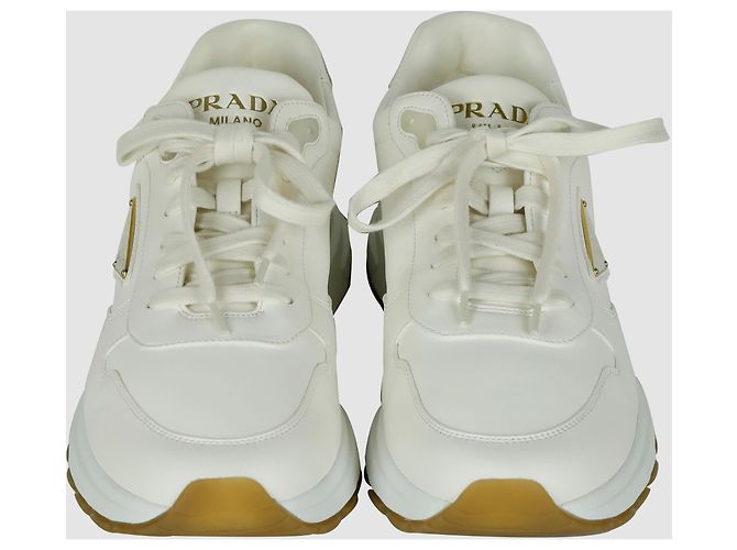 Sneakers Prada in pelle marroni uomo - vista 3