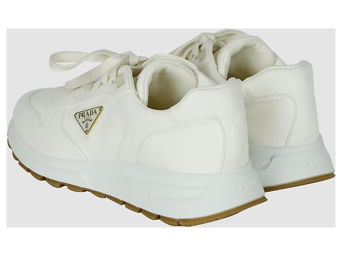 Sneakers Prada in pelle marroni uomo - vista 4