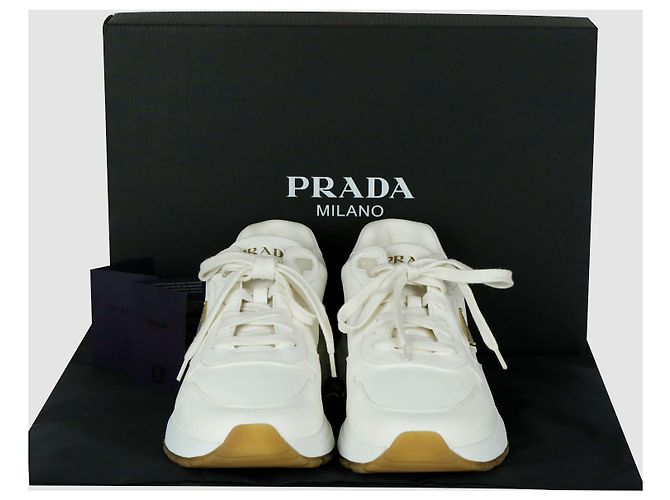 Sneakers Prada in pelle marroni uomo - vista 7