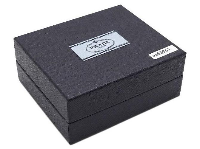 Prada Goldene Haarspange mit Dreiecks-Logo - Ansicht 5