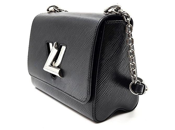 Louis Vuitton Epi Twist MM in pelle nera - vista 2