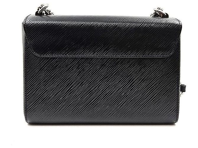 Louis Vuitton Epi Twist MM in pelle nera - vista 4