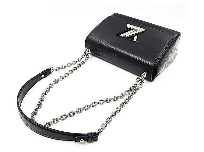 Louis Vuitton Epi Twist MM in pelle nera - vista 5