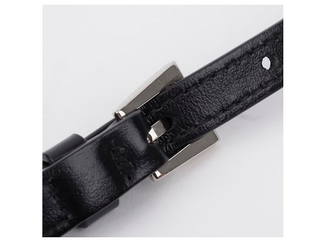 Prada Borsa Tote Small in Pelle Spazzolata con Logo Triangle Nero - vista 11