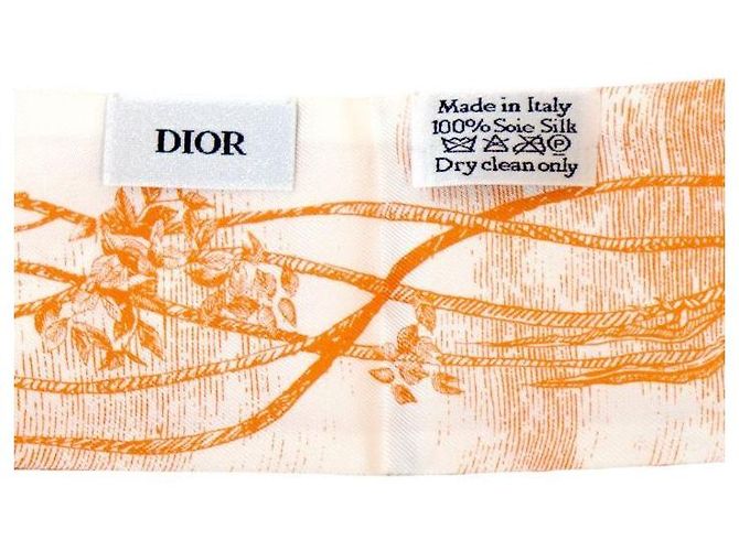 Dior Seidenschal Orange Cher - Ansicht 3